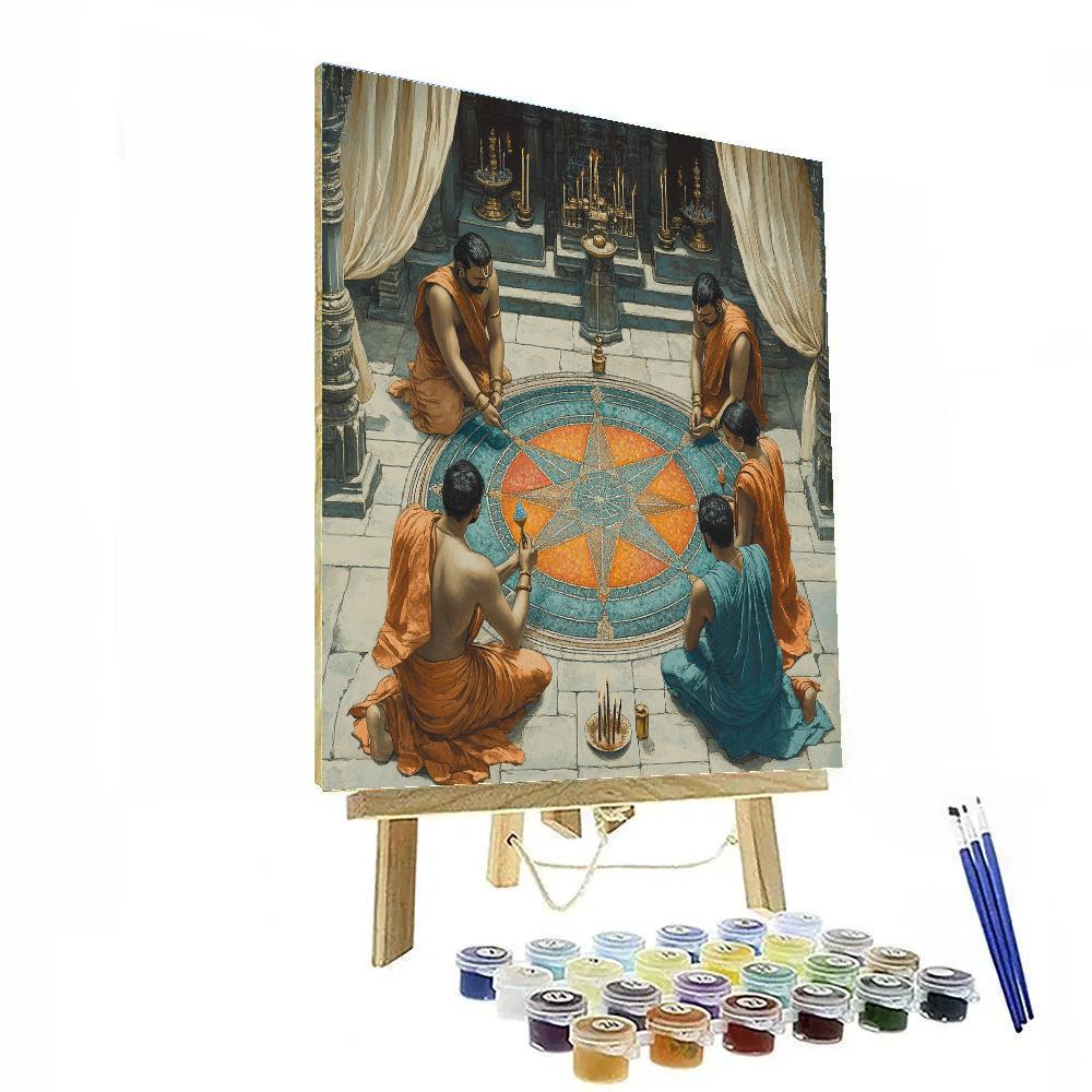 Brahma Sand Mandala Architect Painting by numbers kit