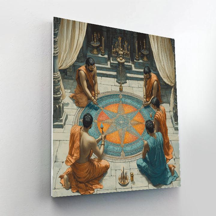 Brahma Sand Mandala Architect Painting by numbers kit