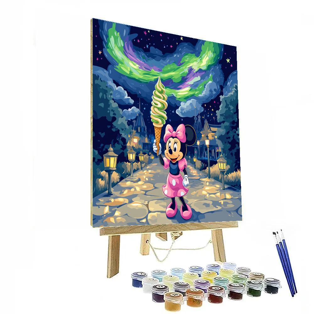 Minnie Mouse Aurora Ice Cream Parade Numbered painting kits