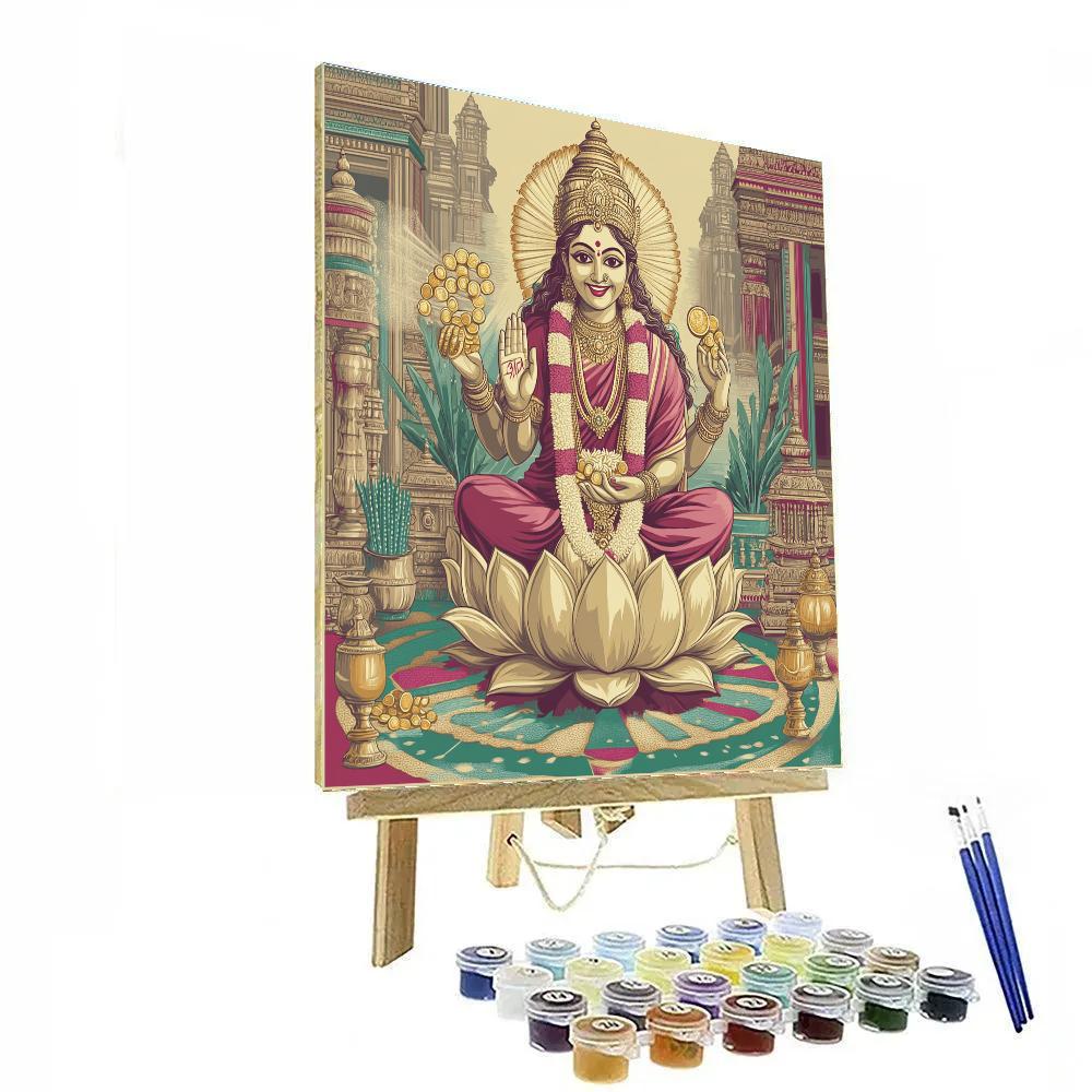 Harvest Ledger With Lakshmi Illumination Number painting
