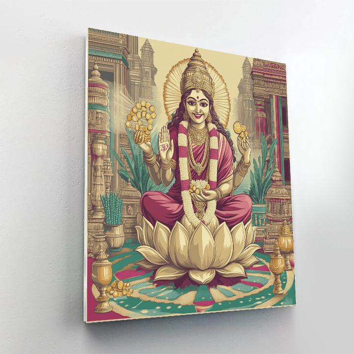 Harvest Ledger With Lakshmi Illumination Number painting