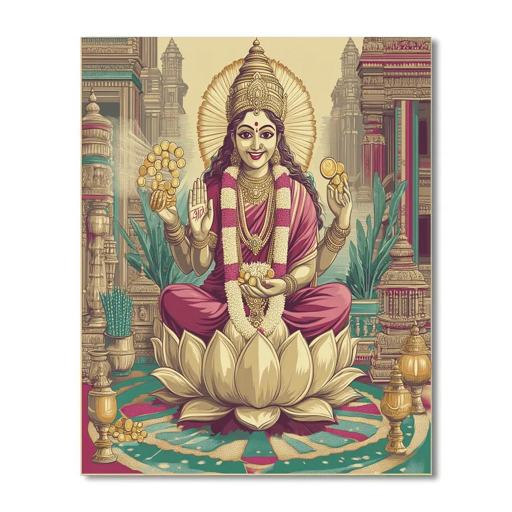 Harvest Ledger With Lakshmi Illumination Number painting