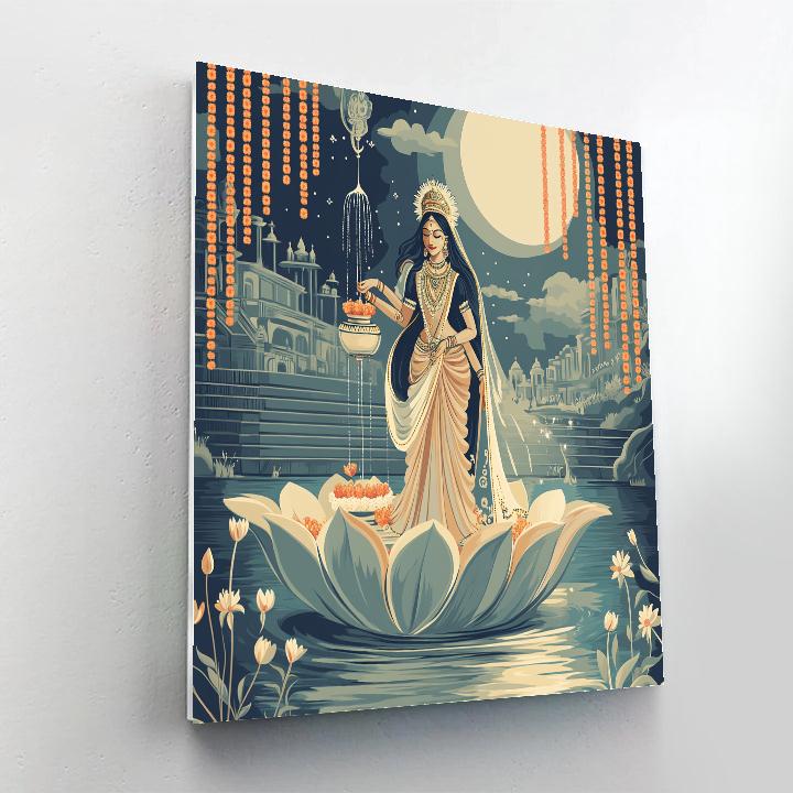 Lakshmi Crafted Star Ferry Number painting