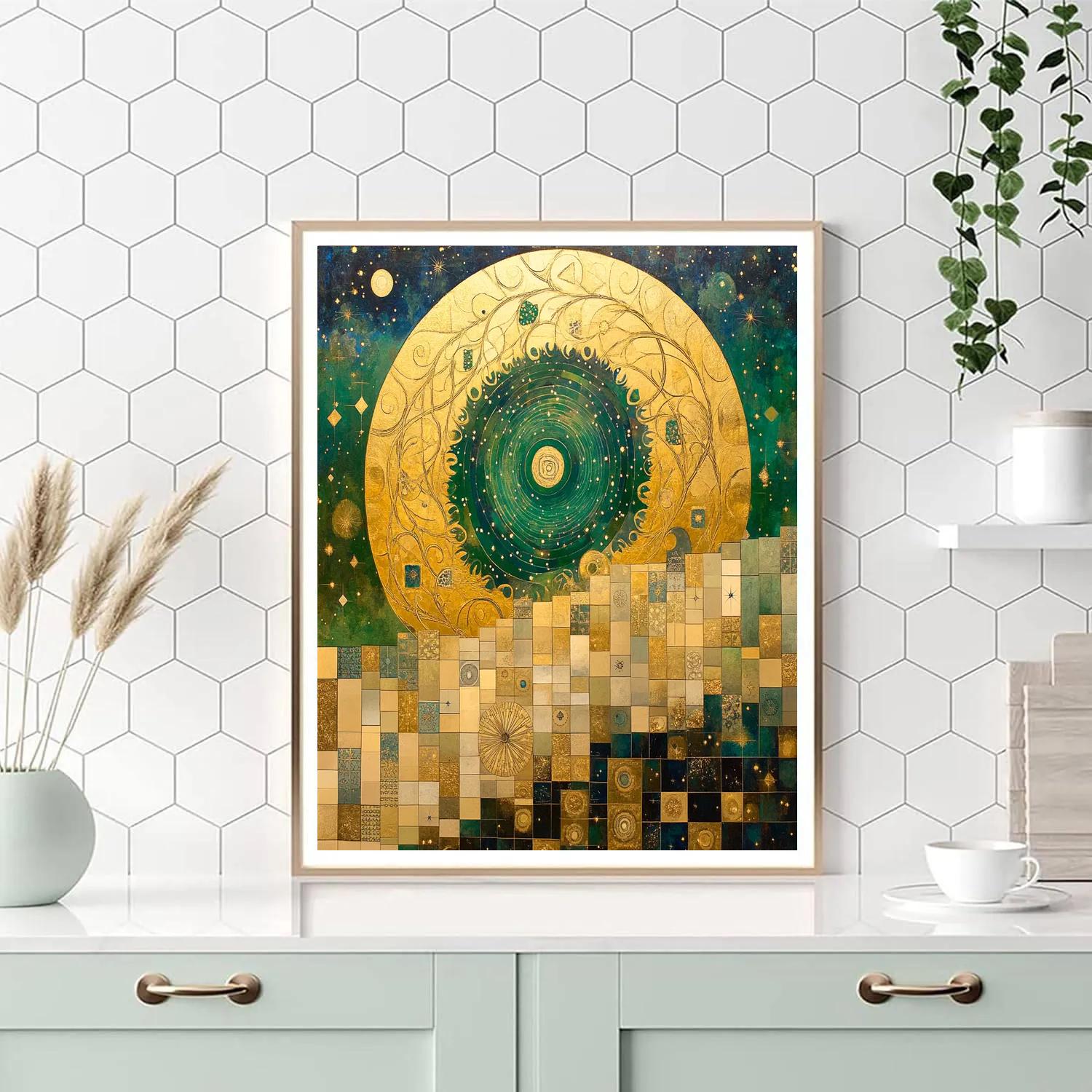 Gustav Klimt Inspired Aurora Mandala Of Renewal Painting by numbers kit
