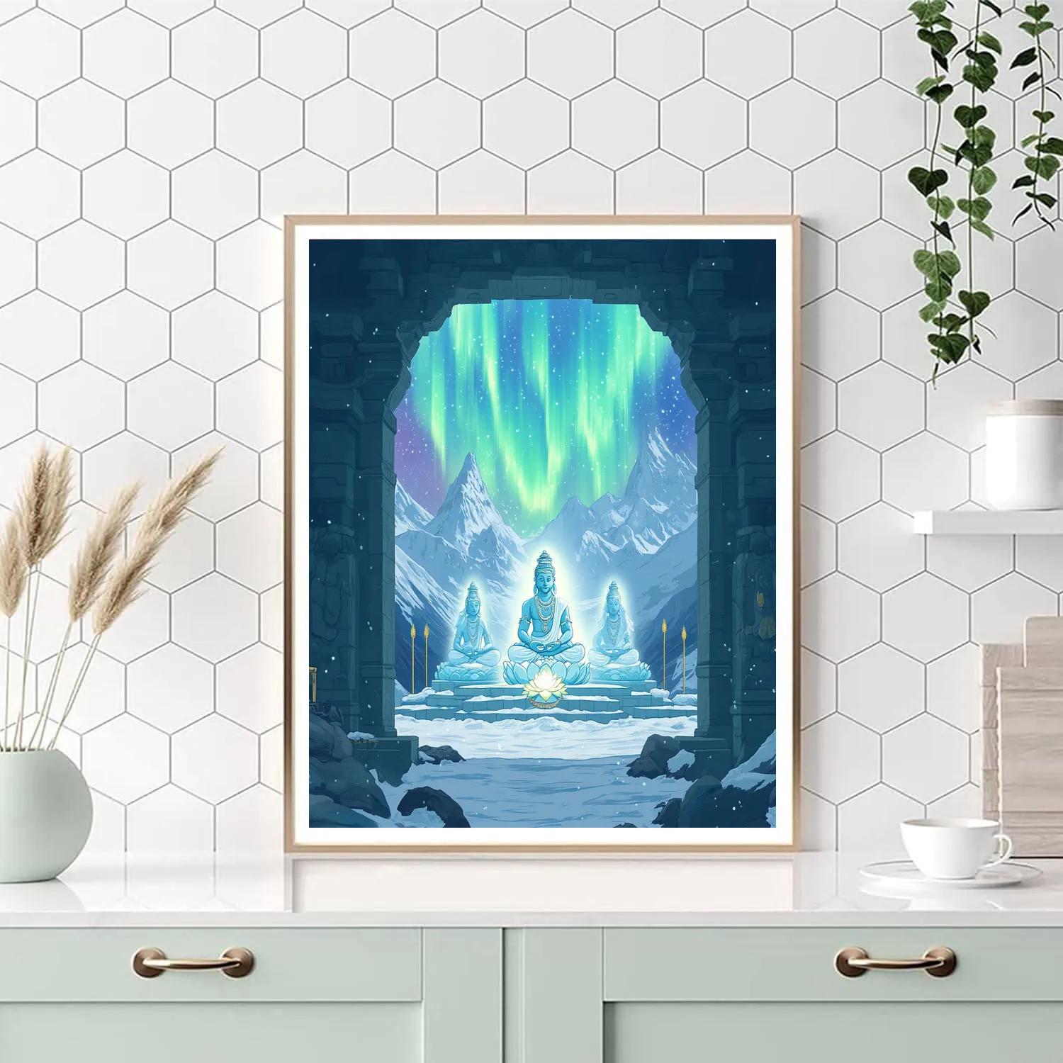 Brahma Aurora Shrine Paint by numbers art