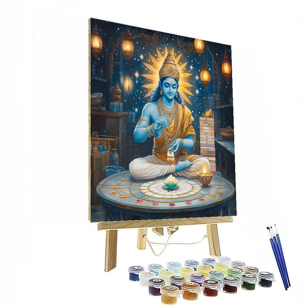 Starlit Mosaic Workshop With Rama paint by color