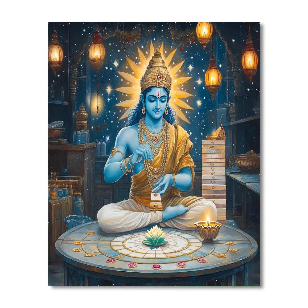Starlit Mosaic Workshop With Rama paint by color