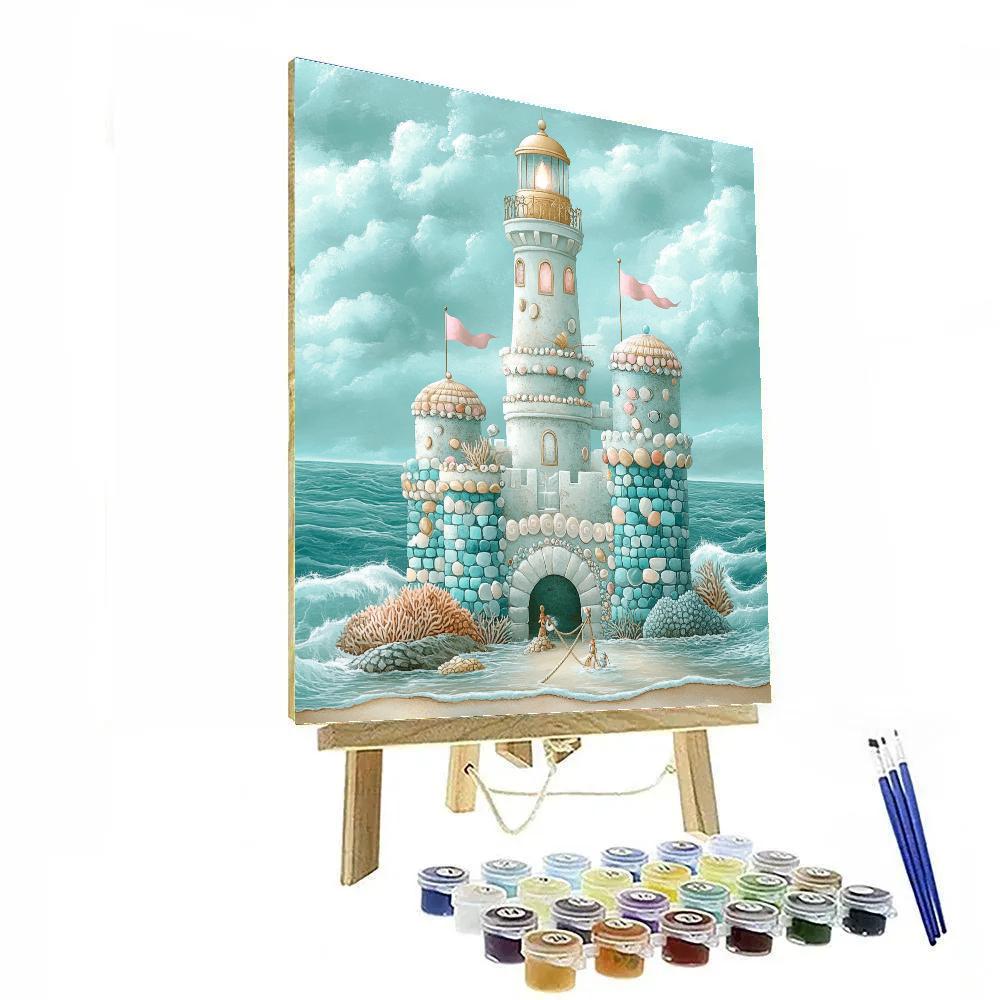 Glass Reef Castle At Low Tide DIY paint by numbers