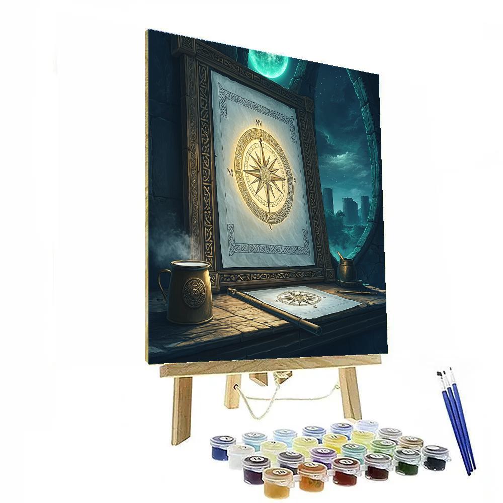 The Celtic Ogham Star Map Scriptorium DIY paint by numbers