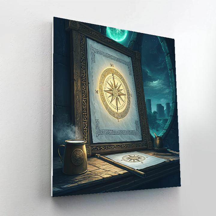 The Celtic Ogham Star Map Scriptorium DIY paint by numbers