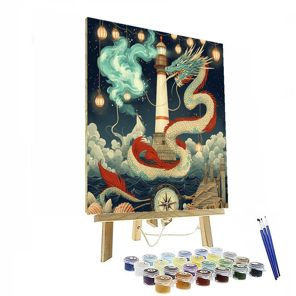 Lantern Harbor Dragon Chronicle Numbered painting kits