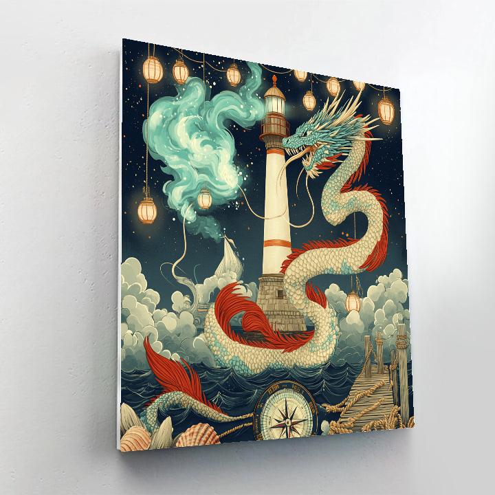 Lantern Harbor Dragon Chronicle Numbered painting kits
