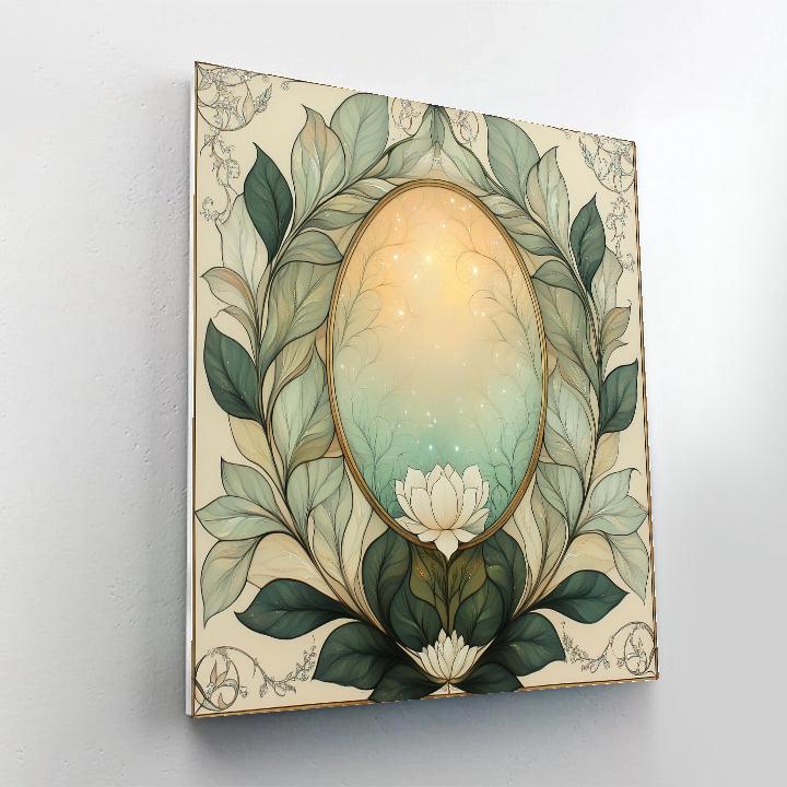 Alphonse Mucha Inspired Aurora Herbarium Paint by numbers art