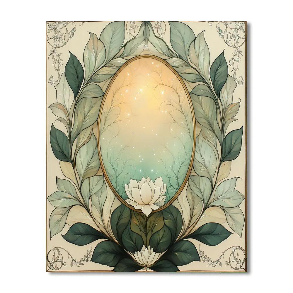 Alphonse Mucha Inspired Aurora Herbarium Paint by numbers art