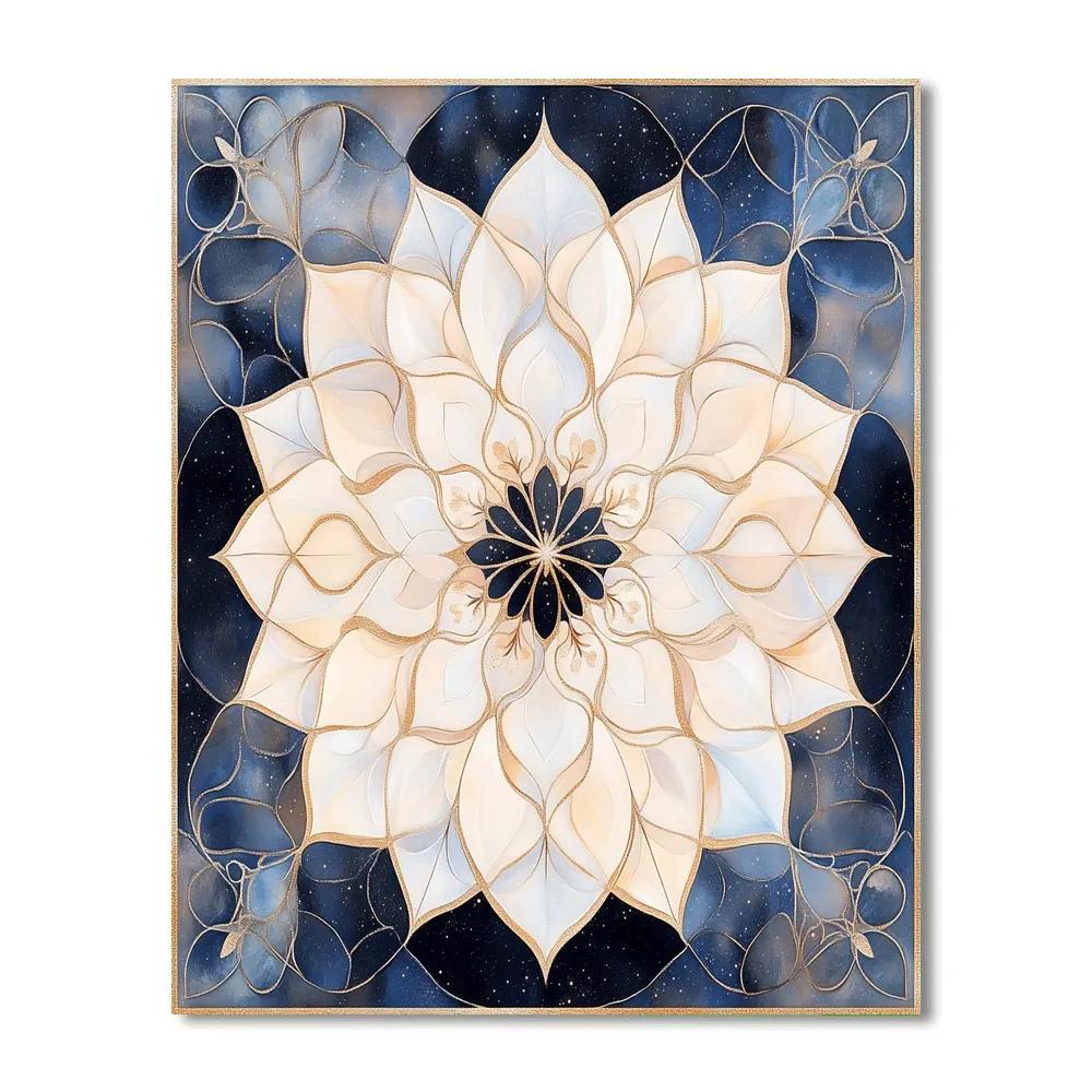 Alphonse Mucha Inspired Tidal Nebula Mandala Numbered painting kits