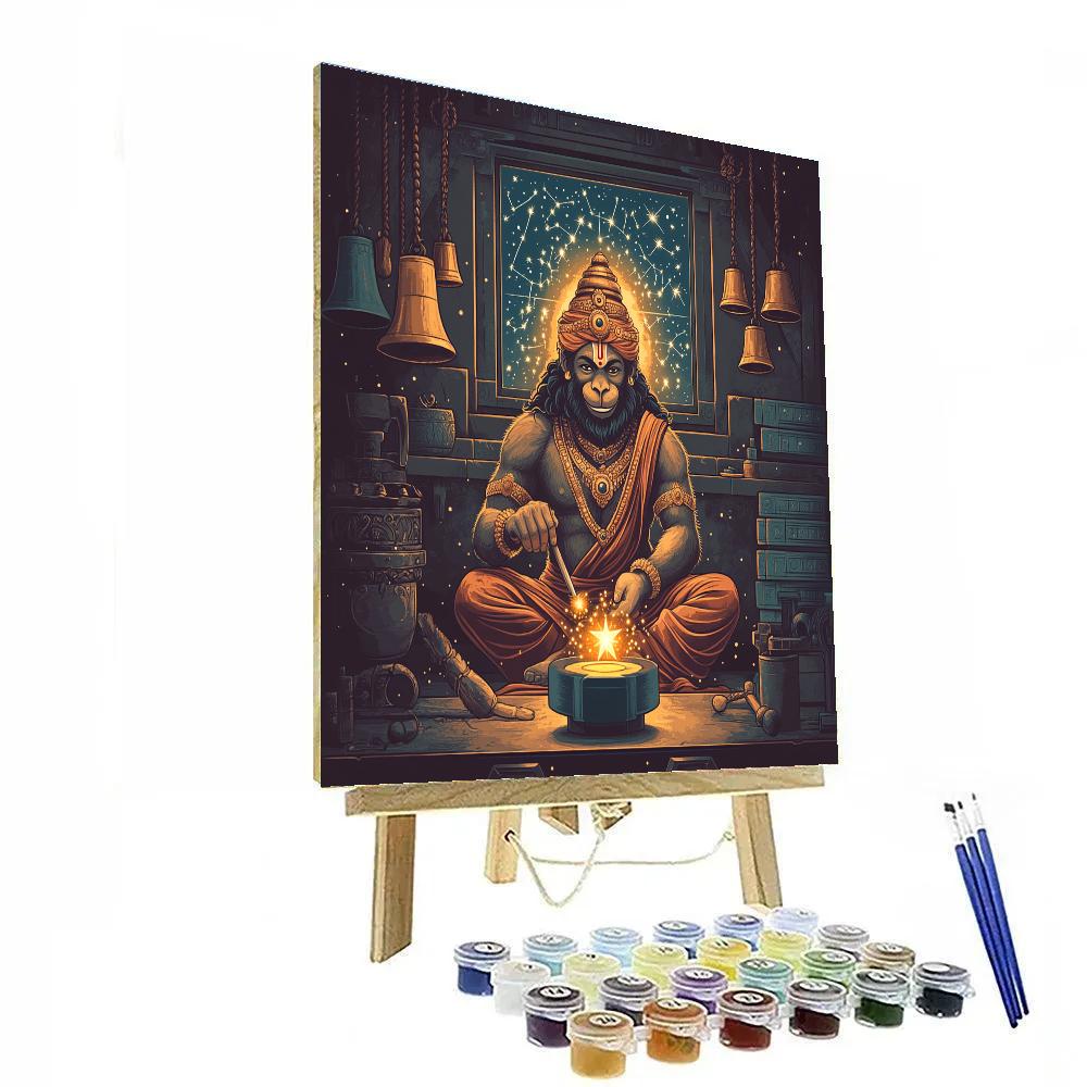 Hanuman Forge Of Stars Workshop Scene Numbered painting kits