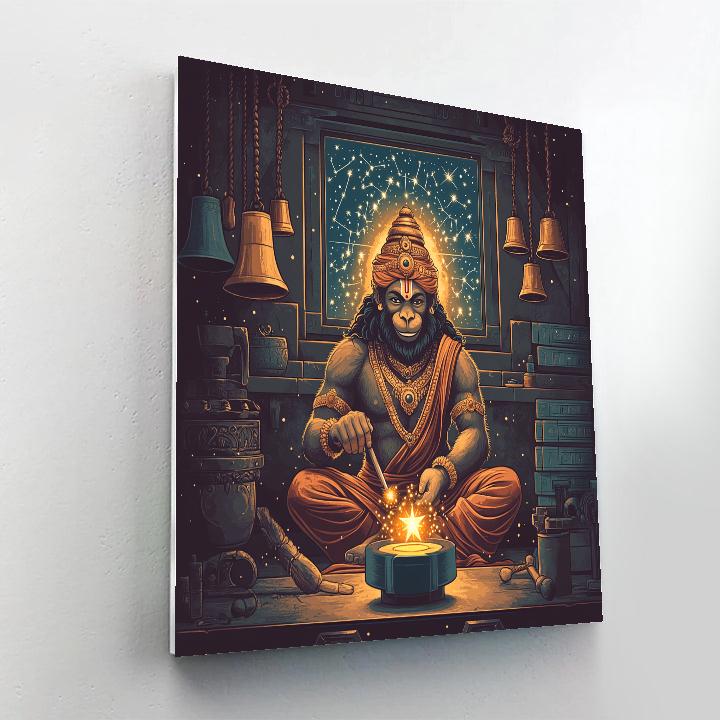 Hanuman Forge Of Stars Workshop Scene Numbered painting kits