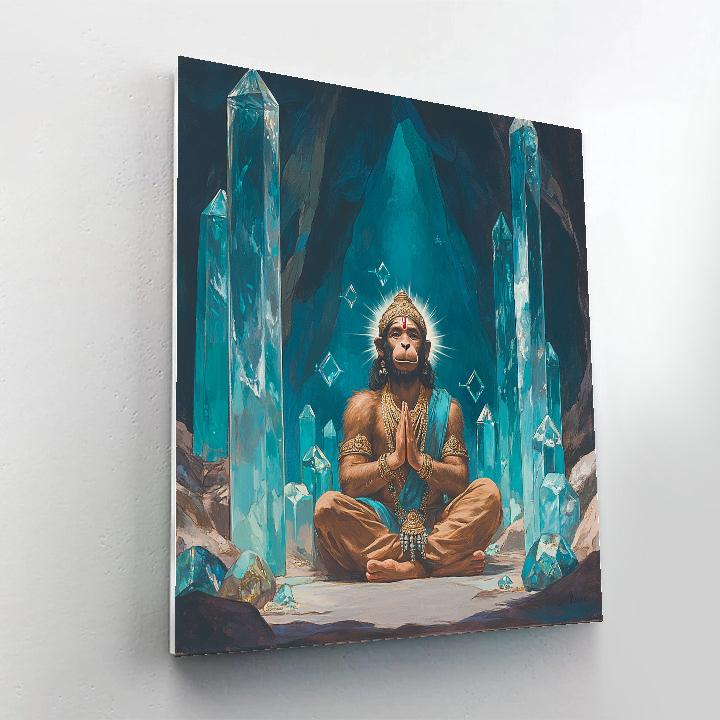 Hanuman In The Crystal Cave Of Echoing Hymns paint by numbers