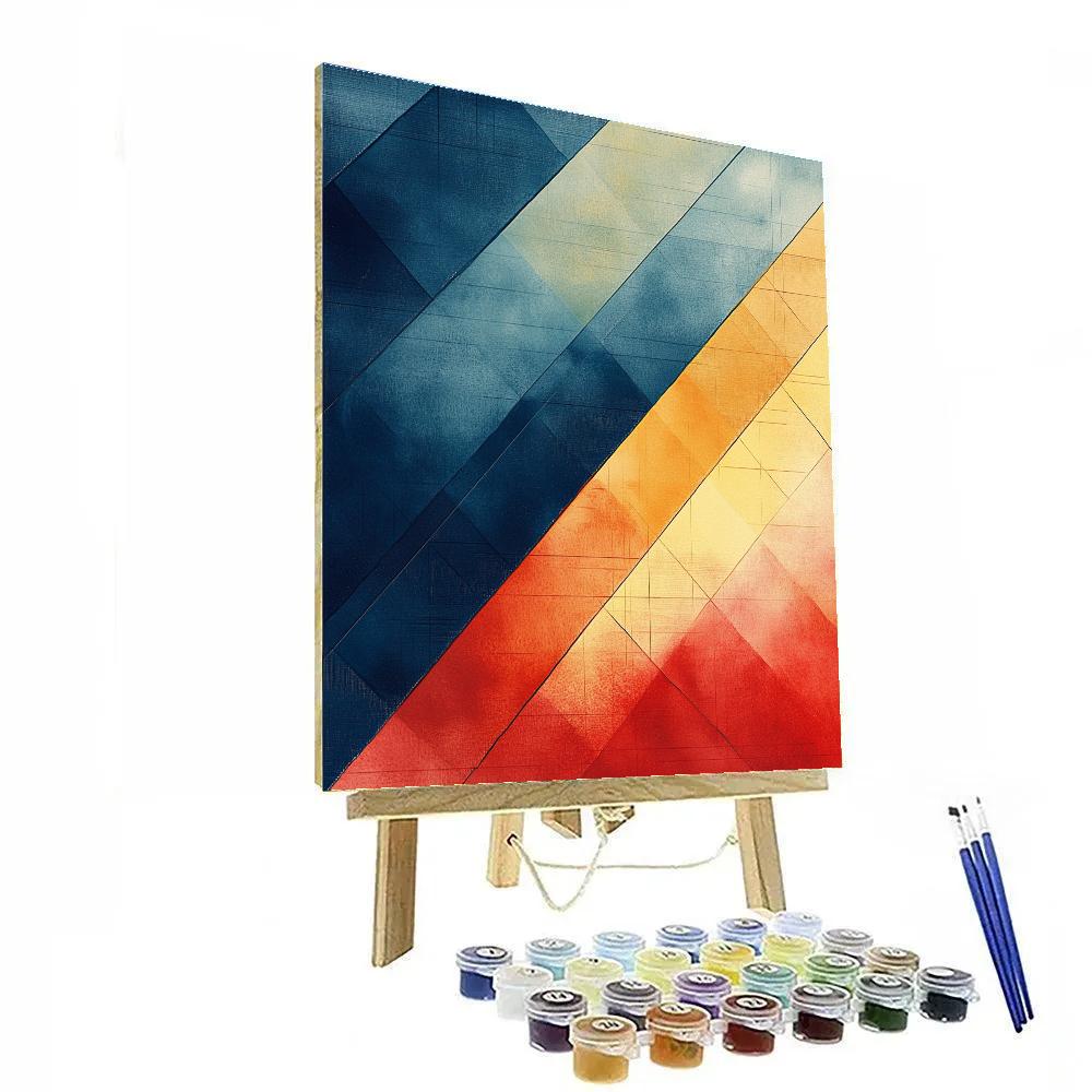 Paul Klee Inspired Chromatic Tectonics paint by color