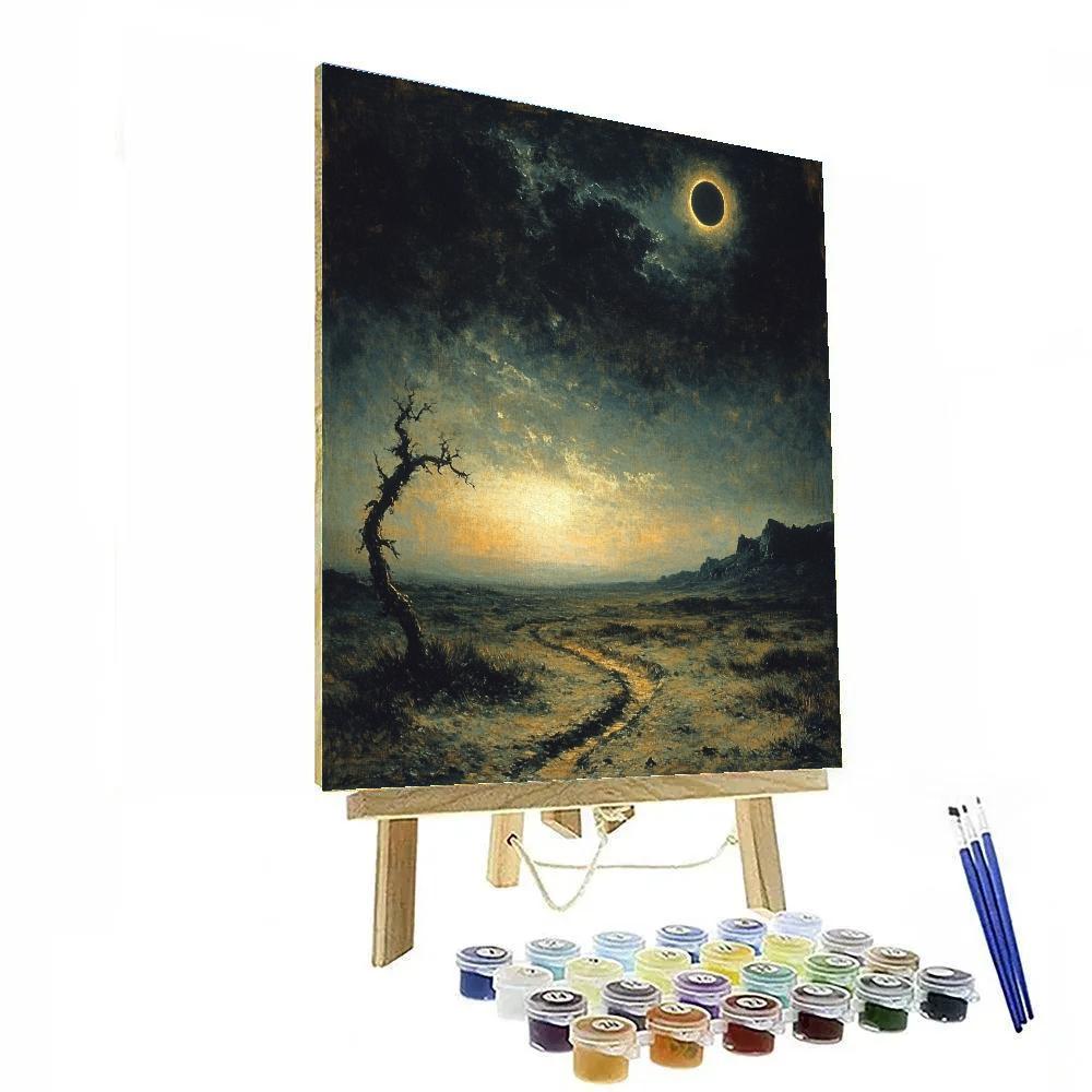 Francisco Goya Inspired Eclipse Over Ashen Moor Painting by numbers kit