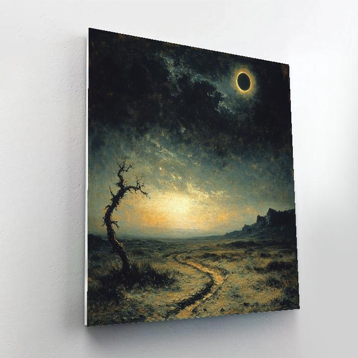 Francisco Goya Inspired Eclipse Over Ashen Moor Painting by numbers kit