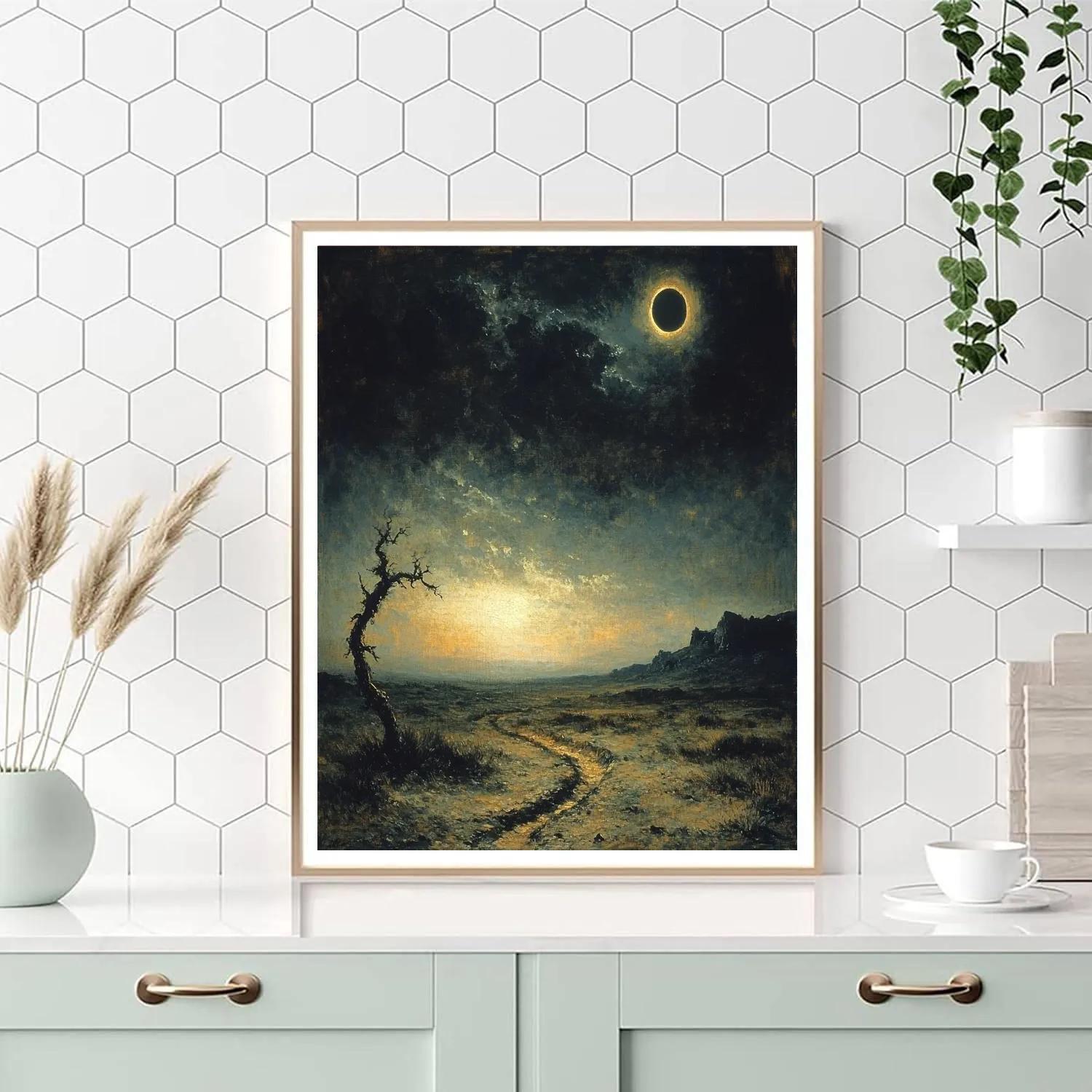 Francisco Goya Inspired Eclipse Over Ashen Moor Painting by numbers kit