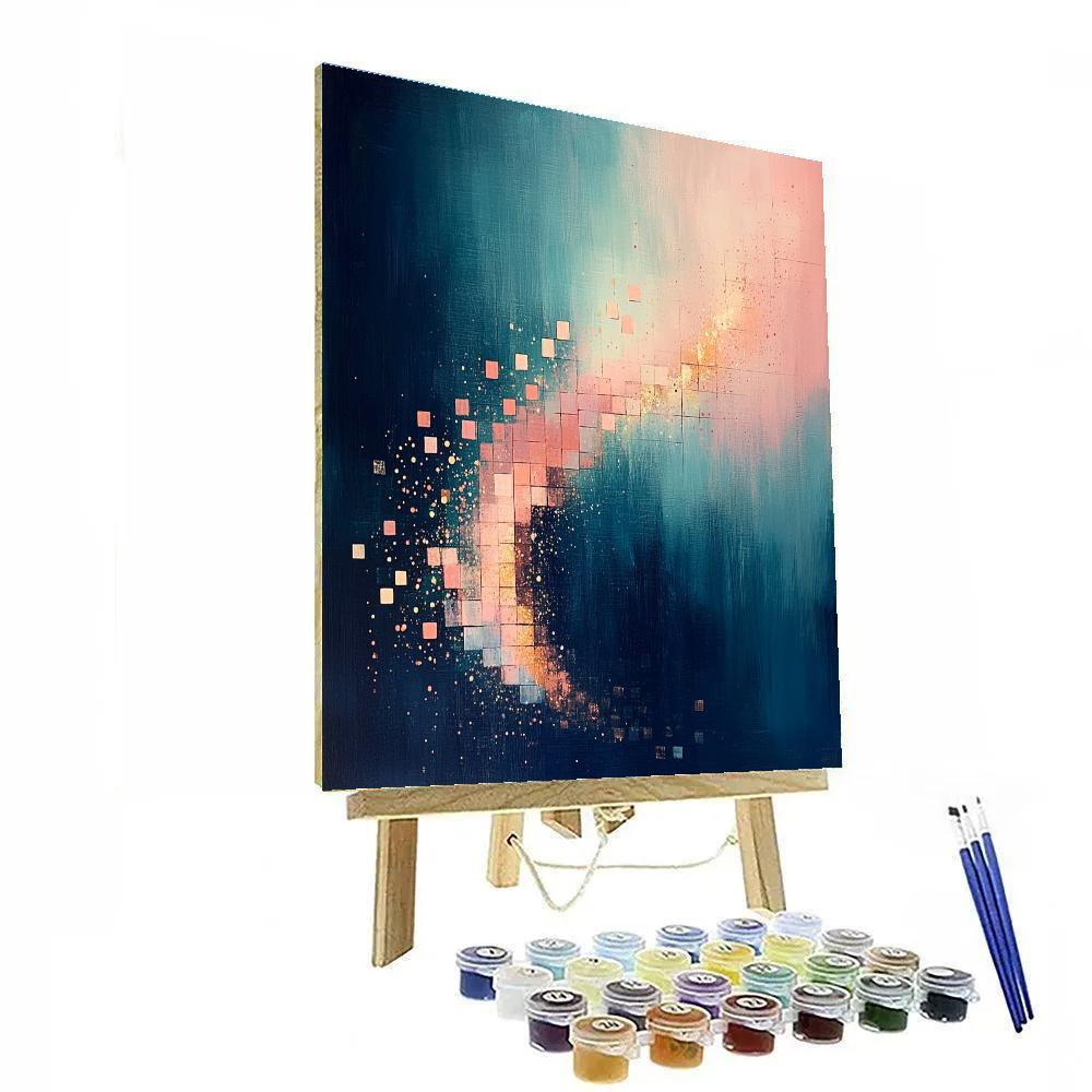 Paul Klee Inspired Lullaby Of Quantum Weather paint by number