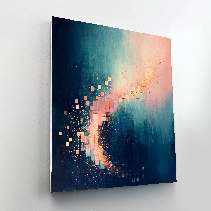 Paul Klee Inspired Lullaby Of Quantum Weather paint by number