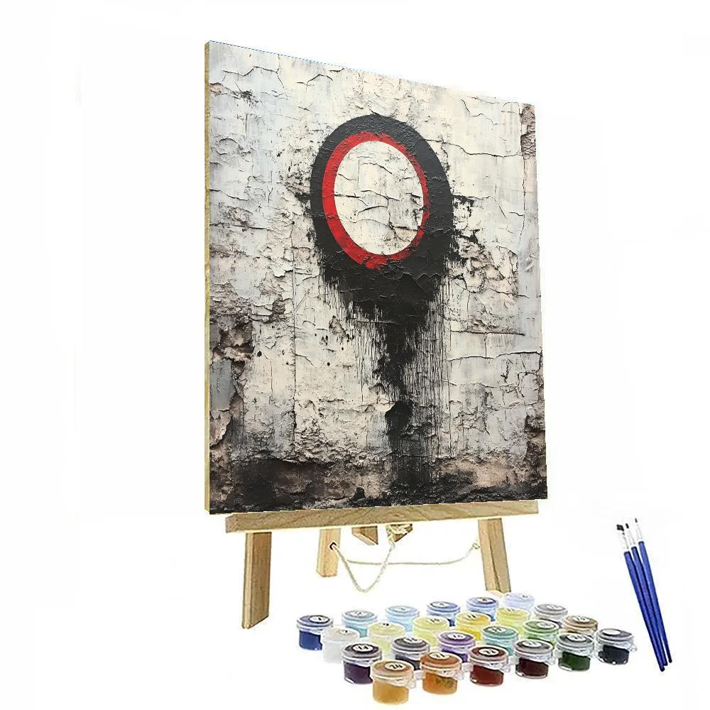 Banksy Inspired Carbon Eclipse Requiem paint by numbers