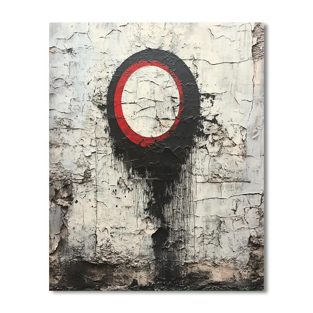 Banksy Inspired Carbon Eclipse Requiem paint by numbers