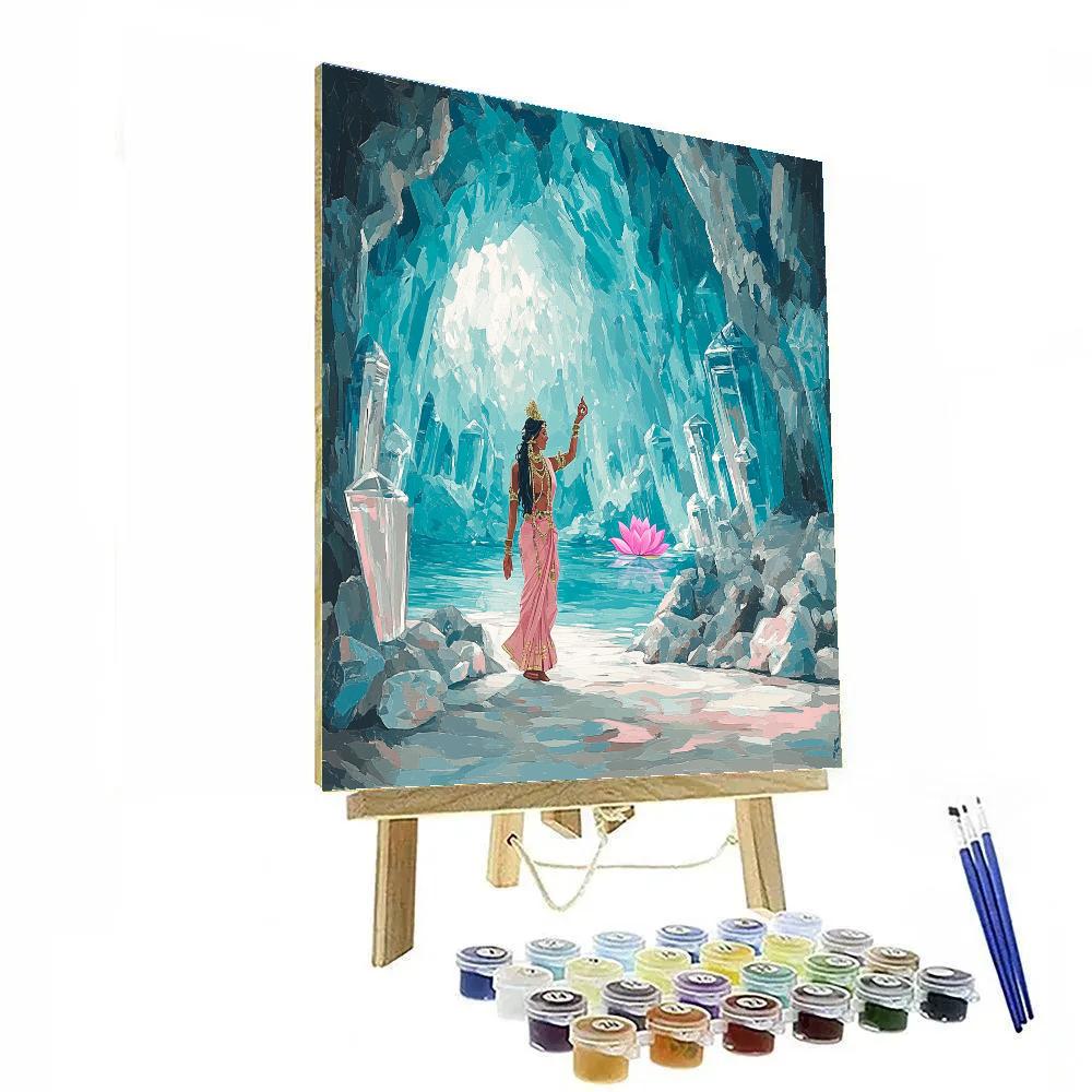 Parvati In Crystal Cave Of Inner Strength paint by number