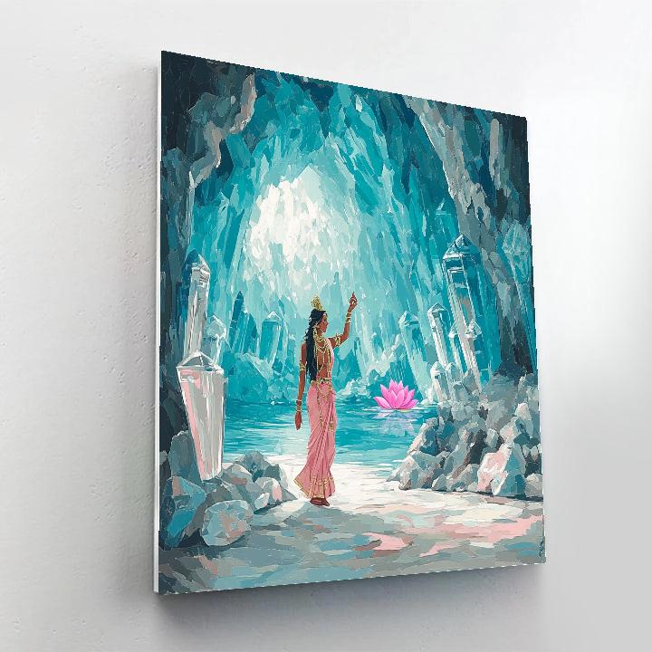 Parvati In Crystal Cave Of Inner Strength paint by number