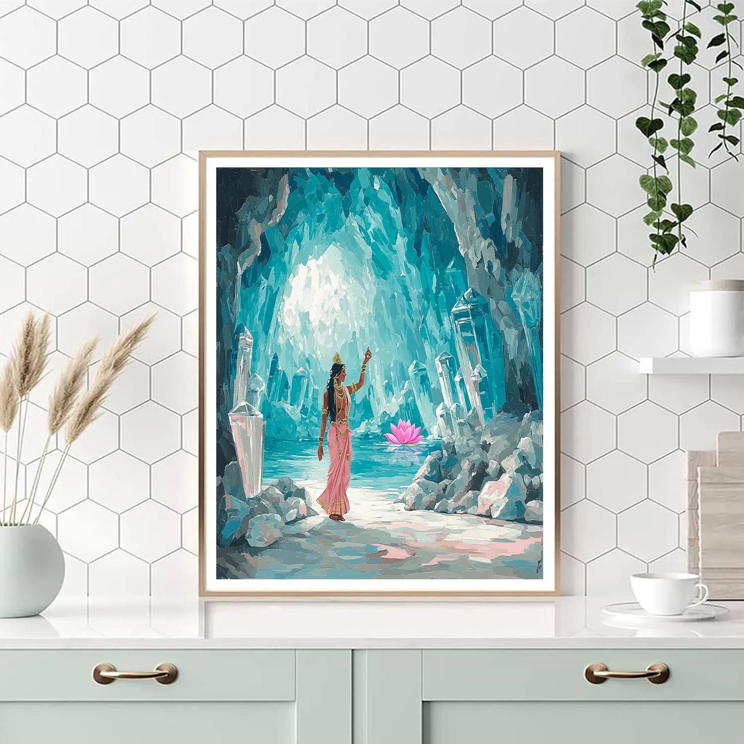 Parvati In Crystal Cave Of Inner Strength paint by number