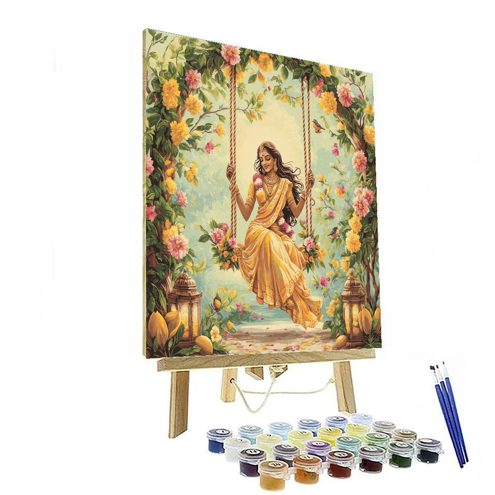 Garden Swing Festival With Parvati Numbered painting kits