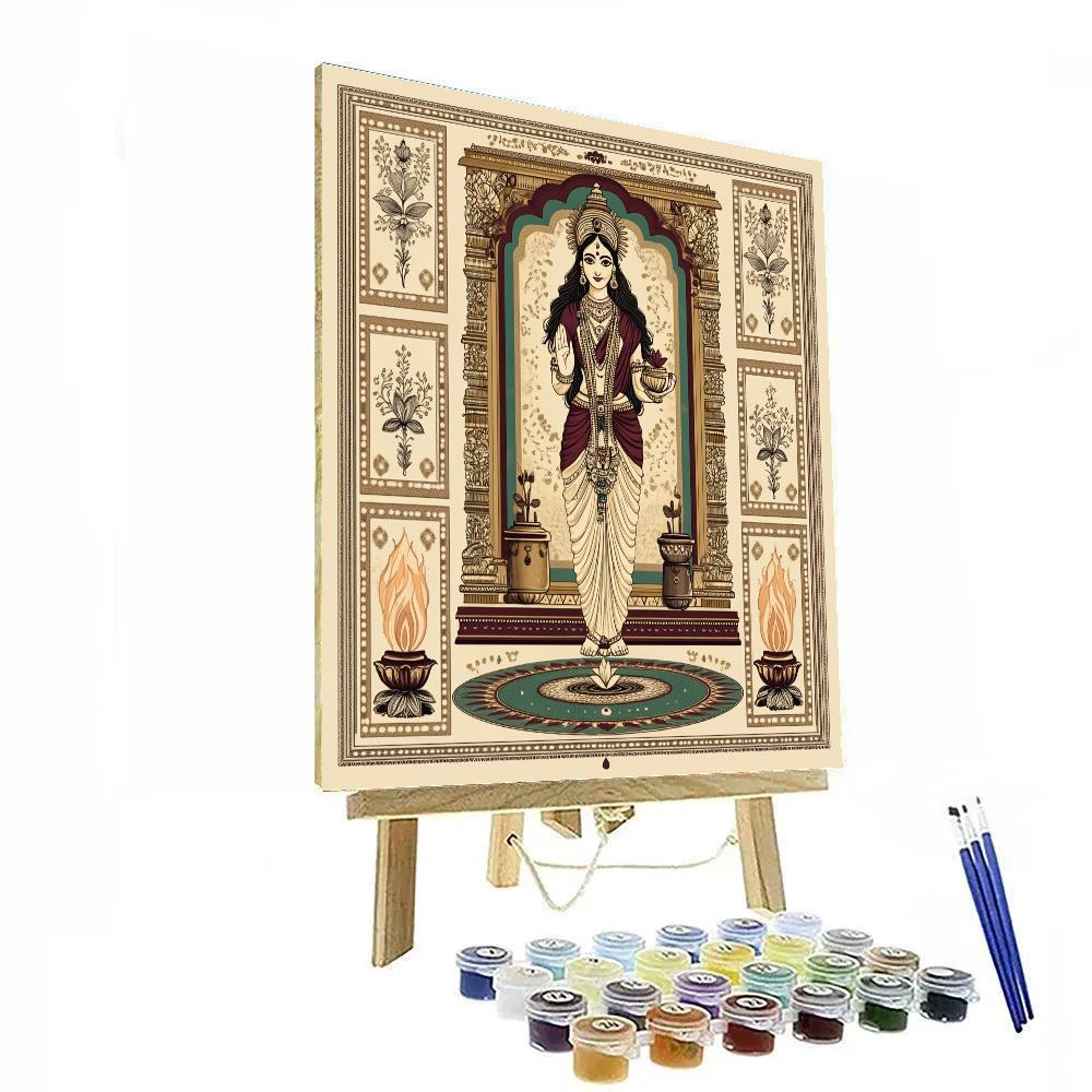 Parvati Guardian Of The Home Shrine Niche Painting by numbers kit