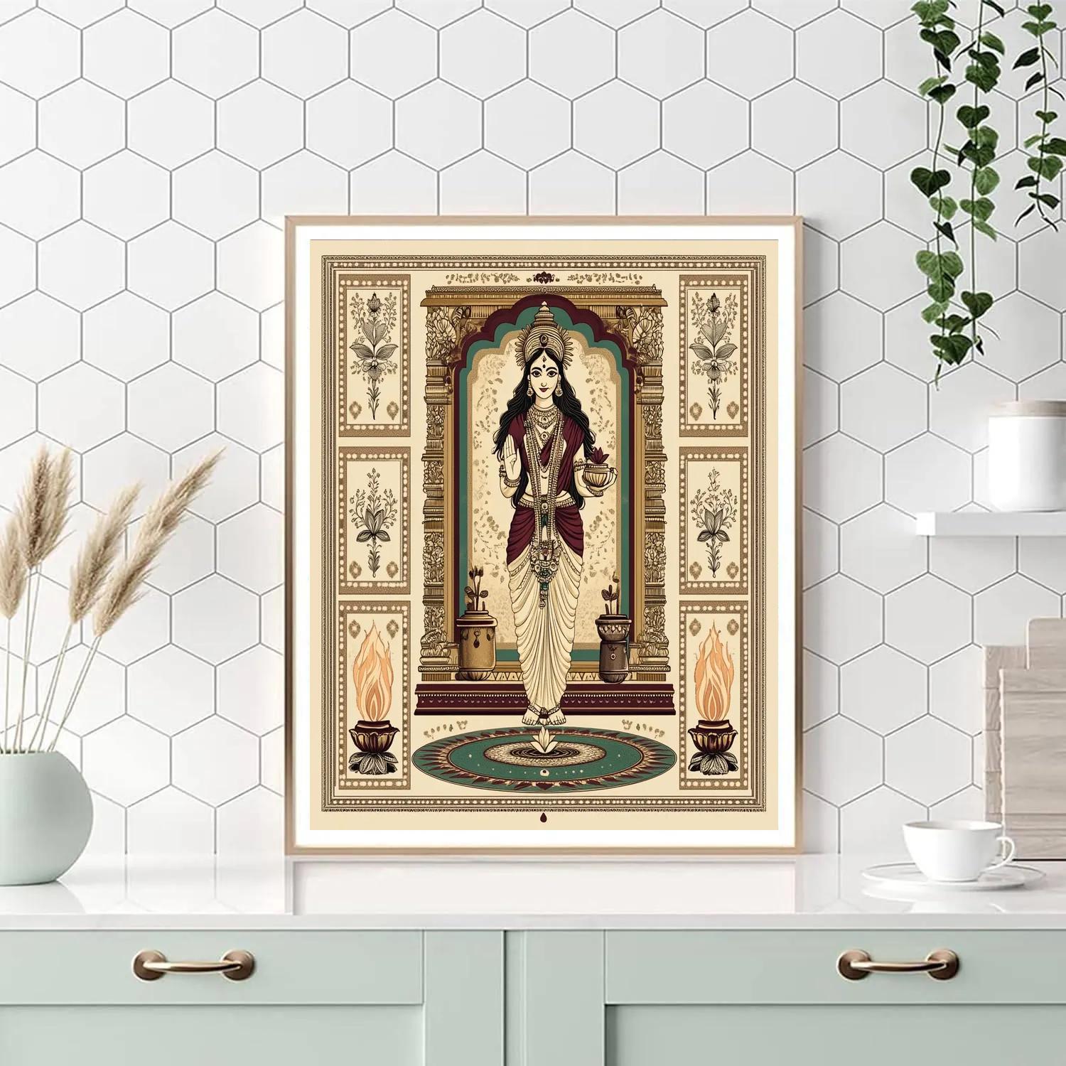 Parvati Guardian Of The Home Shrine Niche Painting by numbers kit