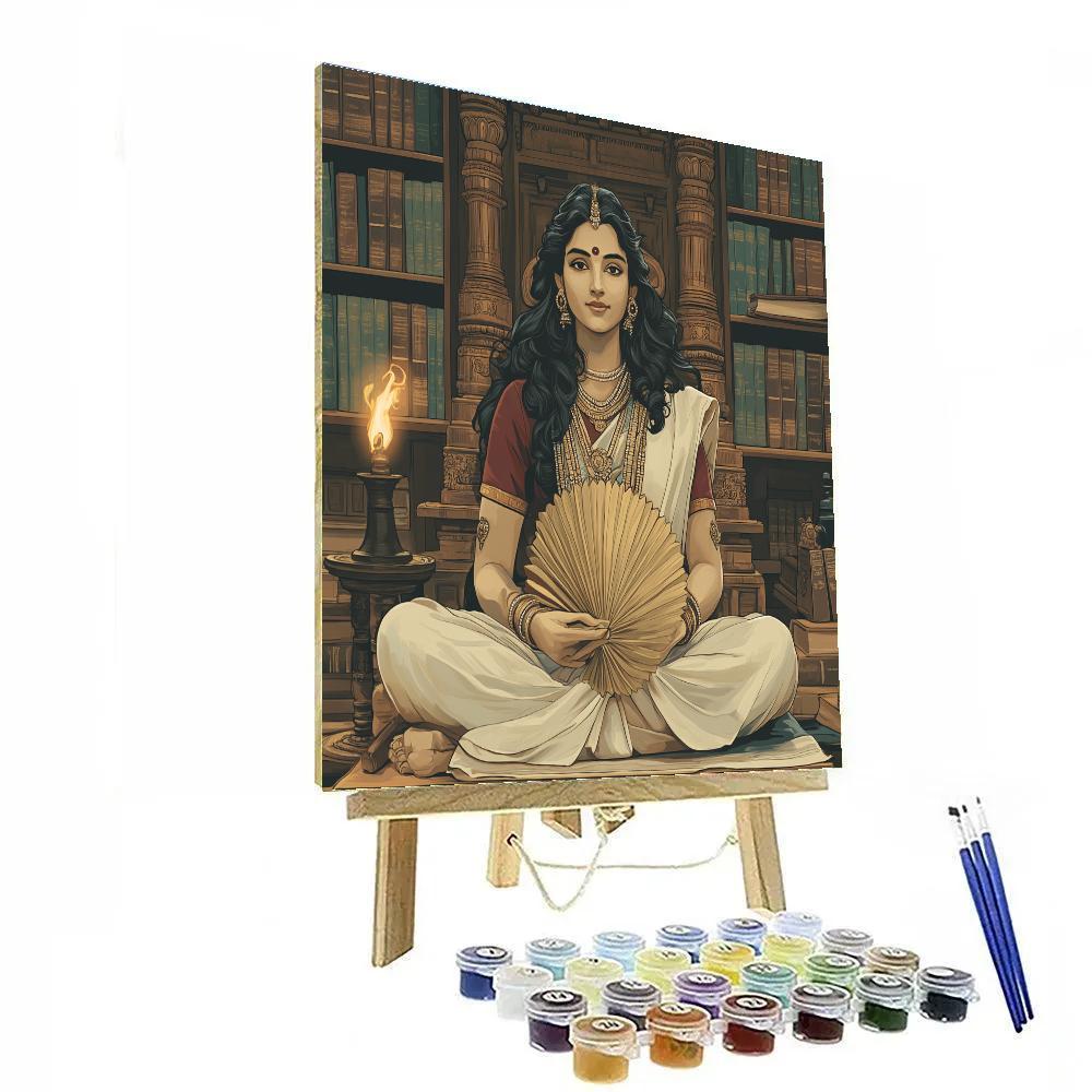 Temple Library Quiet Hour Parvati paint by number