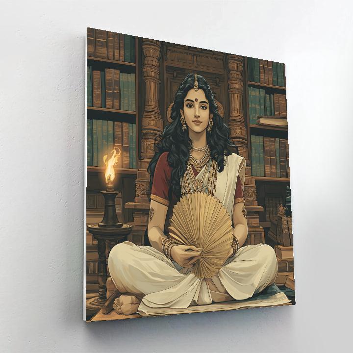Temple Library Quiet Hour Parvati paint by number