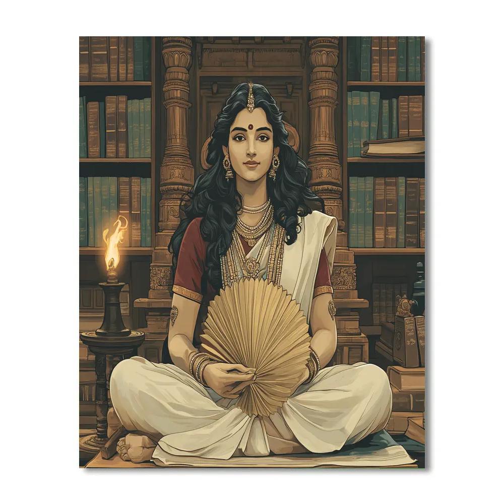 Temple Library Quiet Hour Parvati paint by number