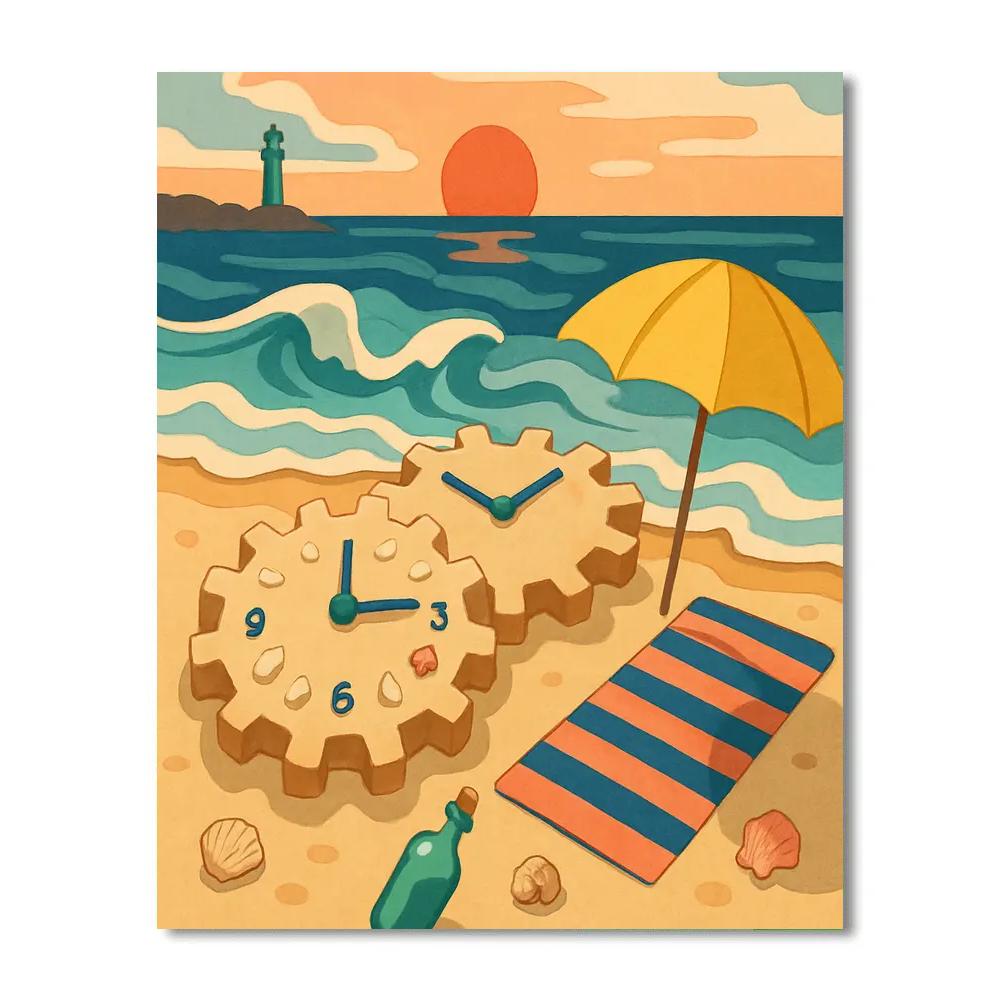 Tidal Clockwork Beach paint by color