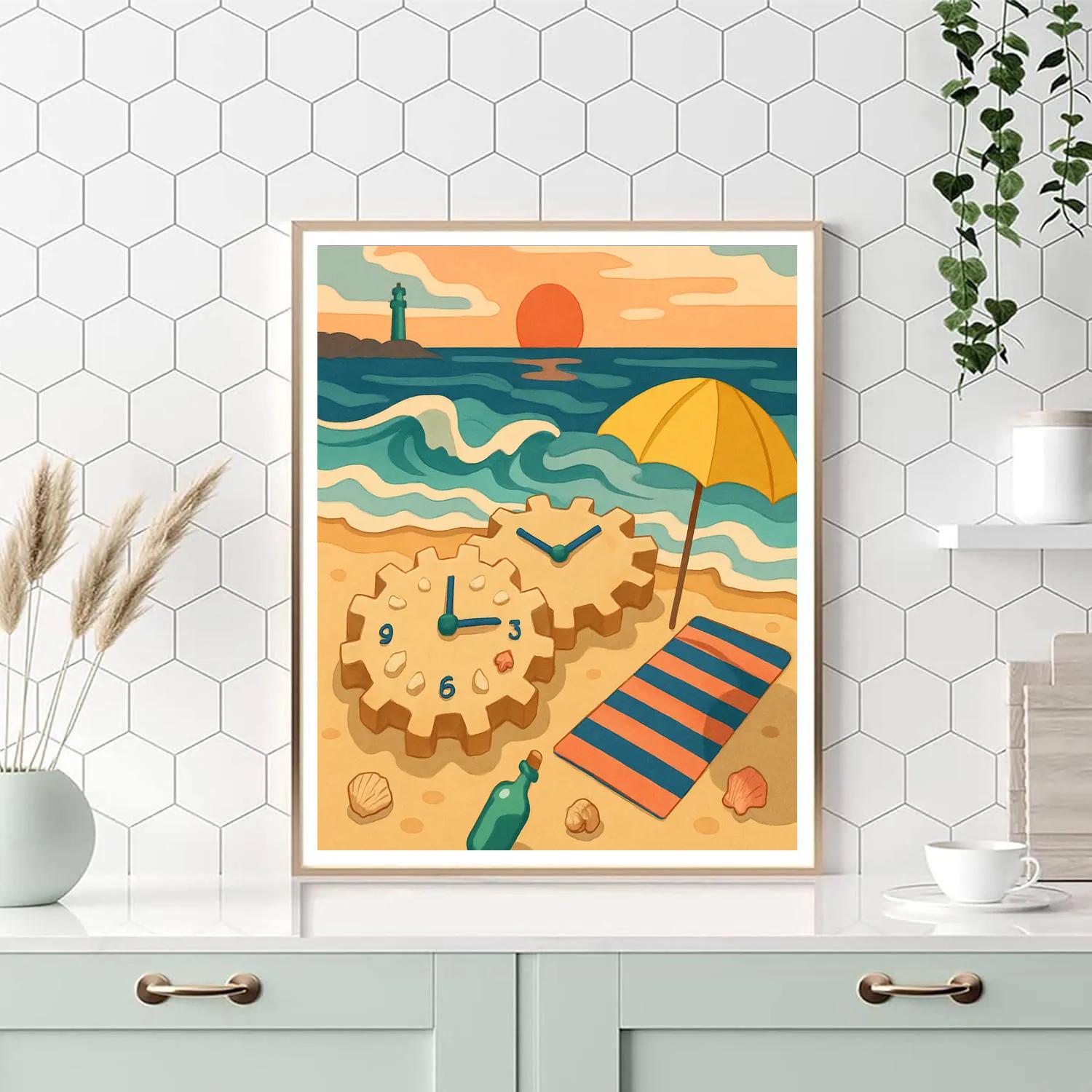 Tidal Clockwork Beach paint by color