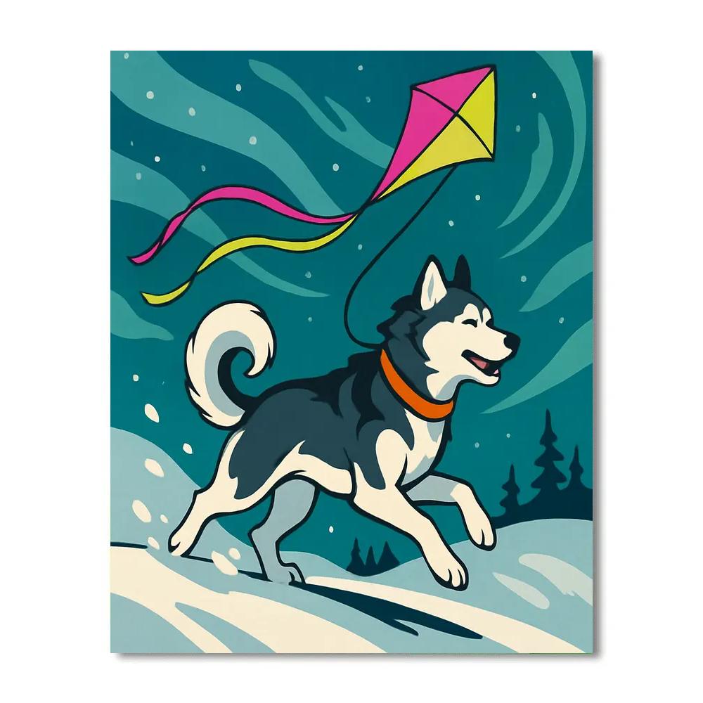 Aurora Kite Runner Dog Numbered painting kits