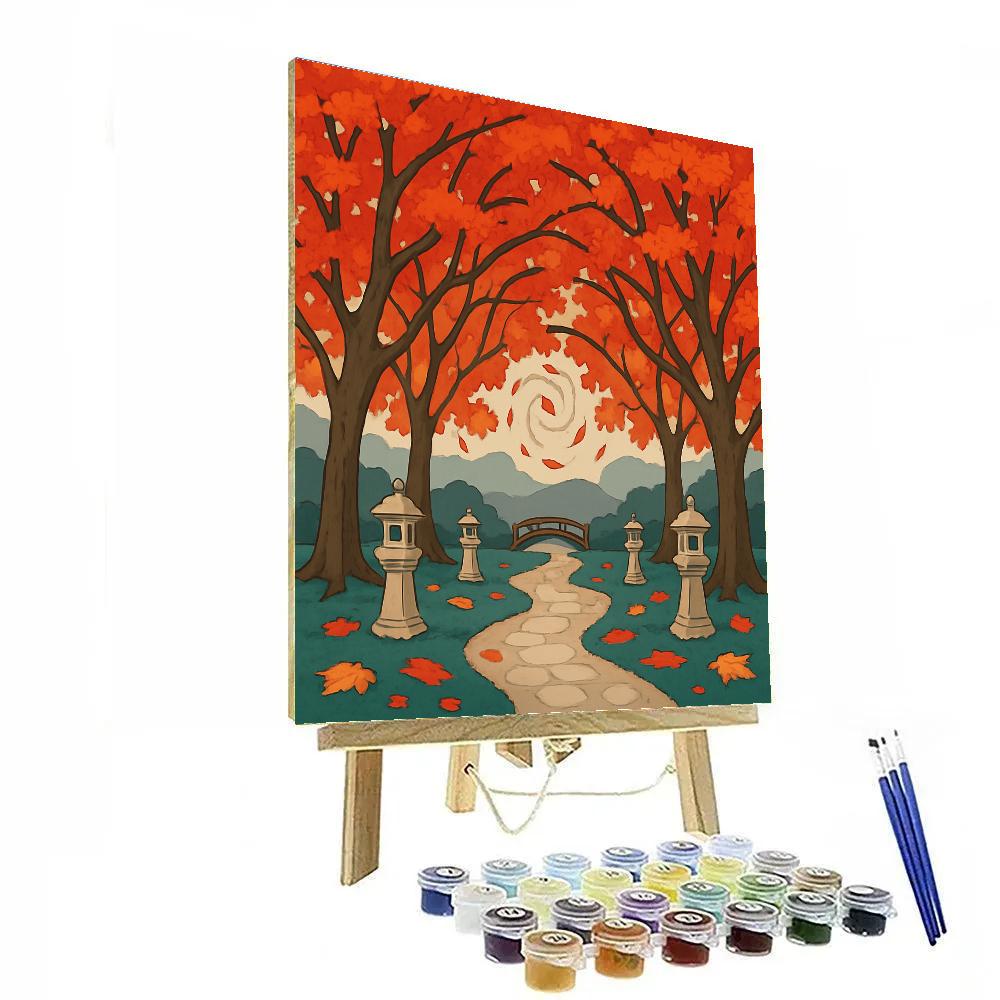 Lantern Grove Tree Canopy DIY paint by numbers