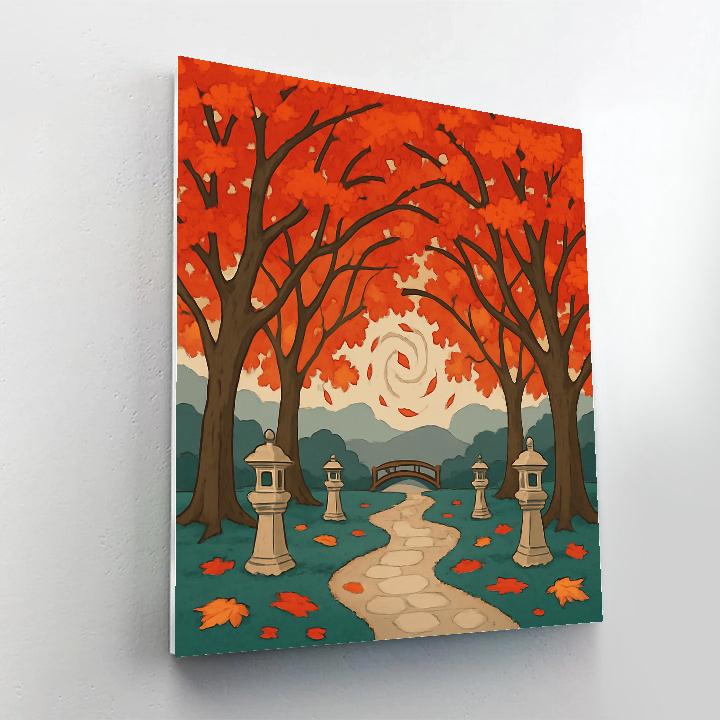 Lantern Grove Tree Canopy DIY paint by numbers