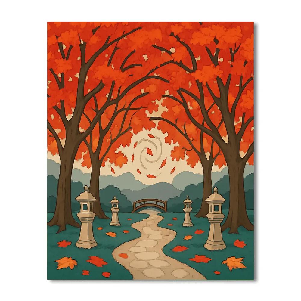 Lantern Grove Tree Canopy DIY paint by numbers