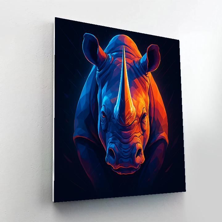 Prismatic Rhino Vanguard Number painting
