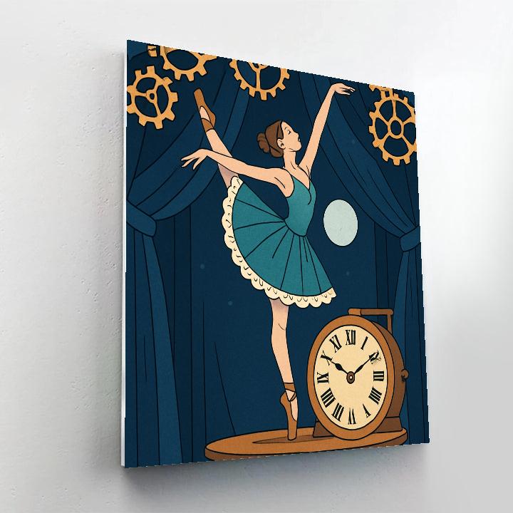 Moonlit Clockwork Ballet Paint by numbers kits