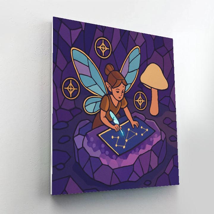 Starlit Fairy Cartographer Painting by numbers kit