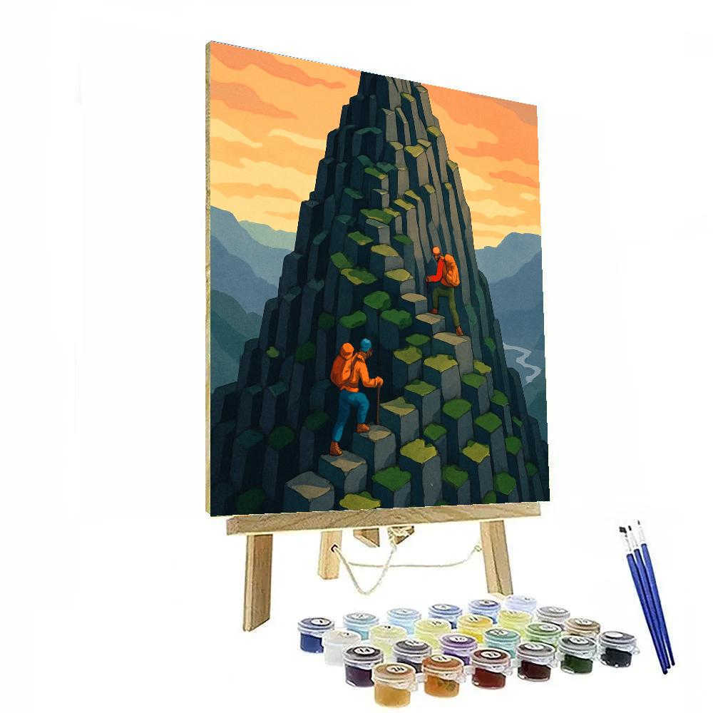 Basalt Staircase To The Mountain Numbered painting kits