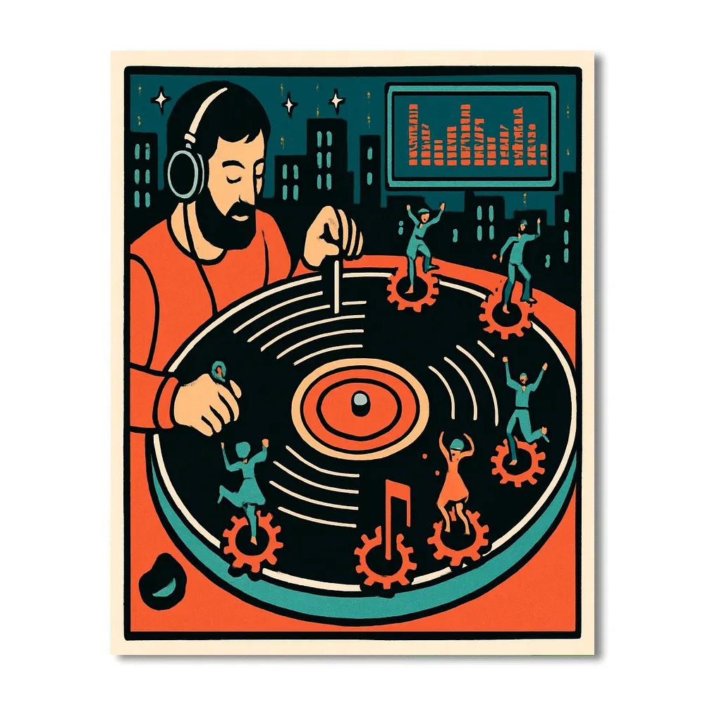 Clockwork Vinyl Stage Music Paint by numbers kits